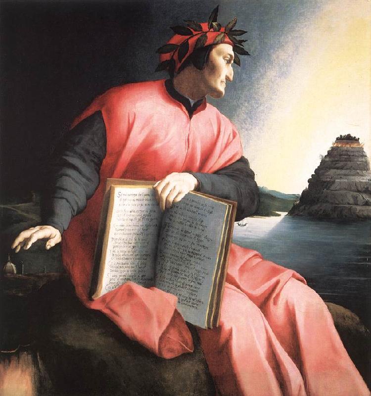 BRONZINO, Agnolo Allegorical Portrait of Dante f oil painting image